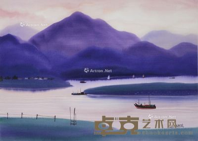2011 山水风景 水彩 纸本 76.5×107.8cm