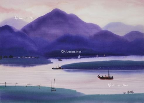 2011 山水风景 水彩 纸本