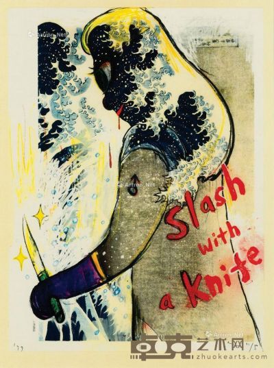 1999 Slash with a Knife  41/50 版画 34.5×26cm