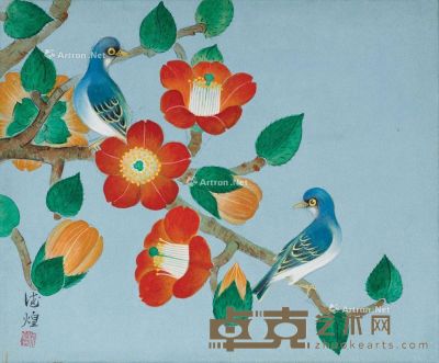 1992 春之颂 胶彩 纸 画布裱于木板 38×45.5cm