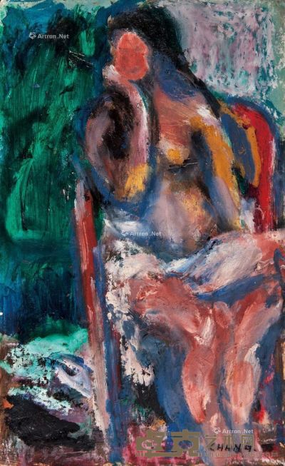 1976 裸女 油彩 纸本 33.7×20.8cm