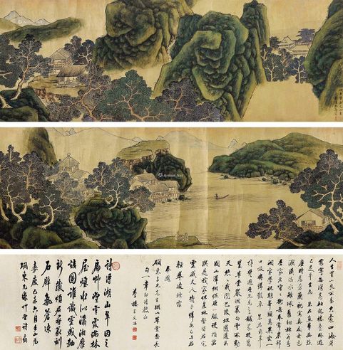 潘恭寿 金碧山水