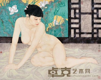 韩学中 裸女 81×103cm