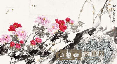 文柳川 同春图 95×180cm