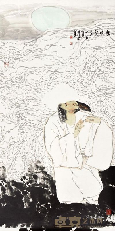 袁武 东坡诗意 138×68cm