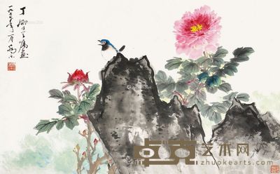 乔木 花鸟 46×69cm