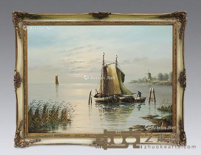 1910年 风景油画 布面油画 80.5×60.5cm