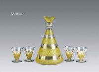20世纪 水晶玻璃酒具 （五件）