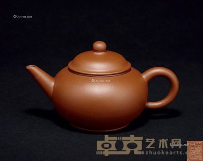 80年代后期 中国宜兴款八杯红泥水平壶 --