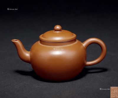 70年代 中国宜兴款汤婆式水平壶