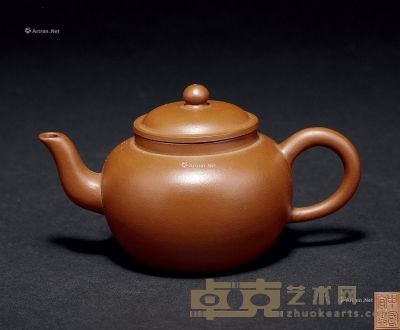 70年代 中国宜兴款汤婆式水平壶 --