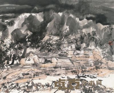 洪凌 山水 47×58cm