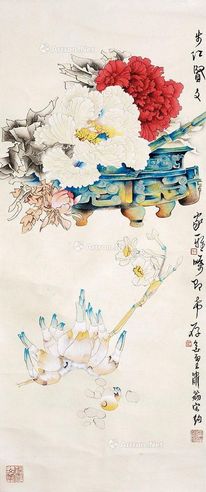 郑乃珖 工笔花卉