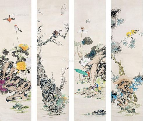 金章 花鸟