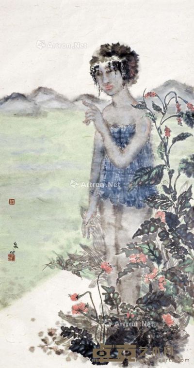 赵丽娜 都市女孩 144×75cm