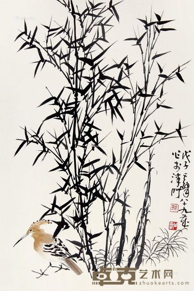 孙其峰 戴胜 69×46cm