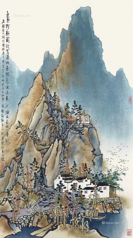 方骏 秋山图