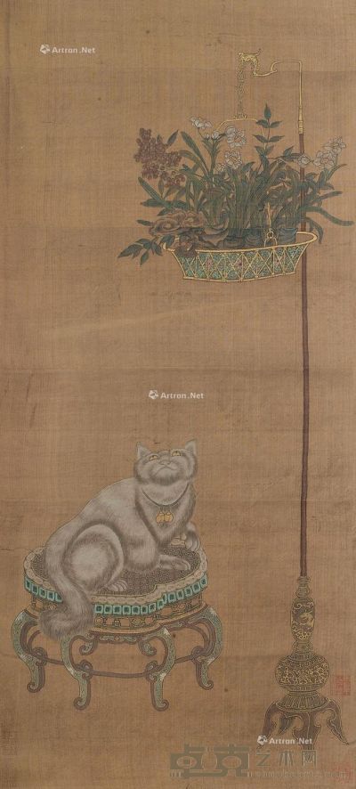佚名 猫趣图 106×47.5cm