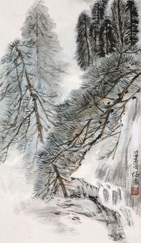 何海霞 山水