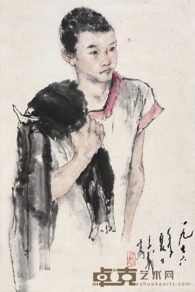 王子武 小男孩 67.5×45.5cm