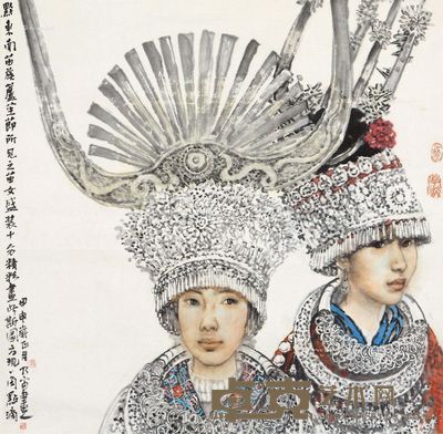 李乃宙 黔东风采 69×69cm