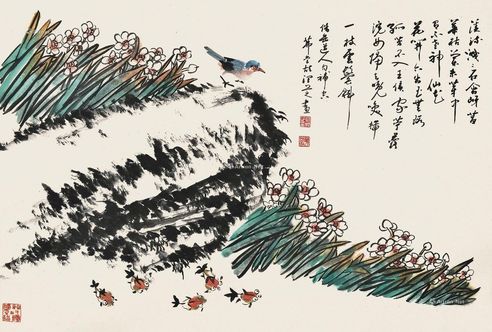 胡润芝 水仙湖石