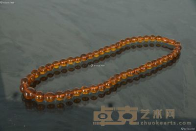 琥珀塔珠项链 D（珠径）：14.3mmL（长度）：47cm(最大一颗）共计51