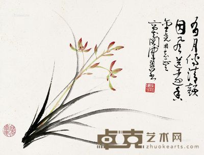 陈佩秋 兰花 34×45.5cm