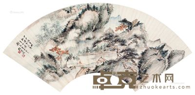 顾青瑶 山水 18.5×50cm