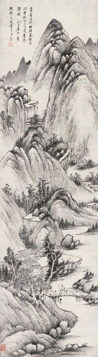 张澹 山水