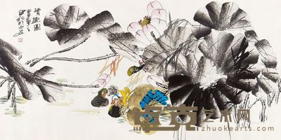 王杰 清趣图 68×136cm