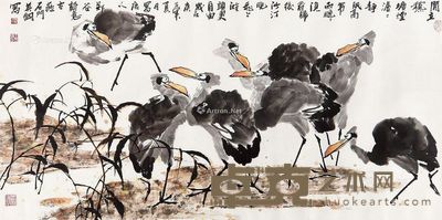 王英钢 滩头更自由 68×136cm