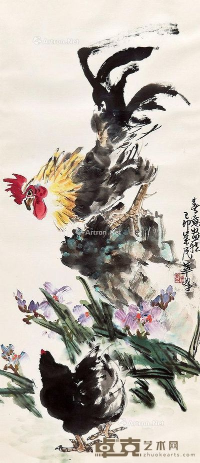 箫华锋 春意盎然 114×49cm