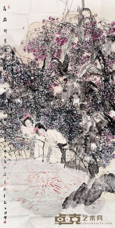 杨季 高楼晓见 245×123cm
