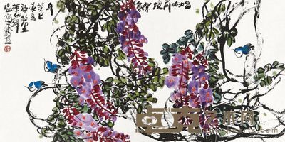 李冰奇 唱响前院 67×134cm