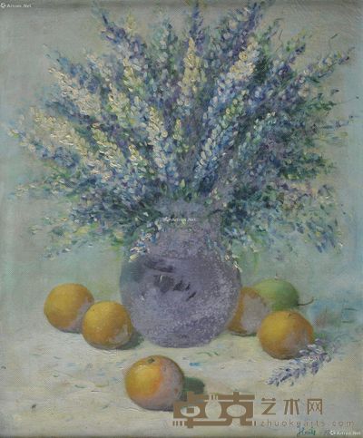 龙月高 瓶花 53×34 cm