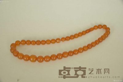 蜜蜡塔珠项链 D（珠径）：14mm L（长度）：47cm （最大一颗）共计45