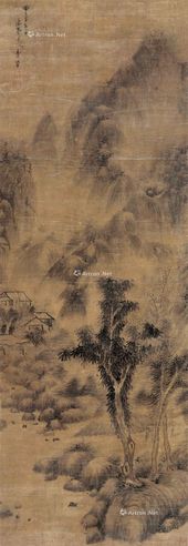李流芳 云山烟树图