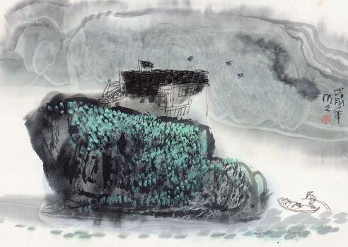李明久 山水小品