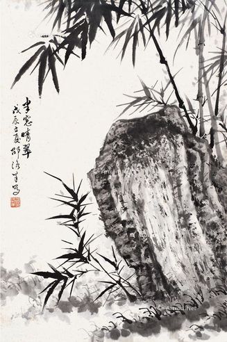 邵洛羊 半窻晴翠