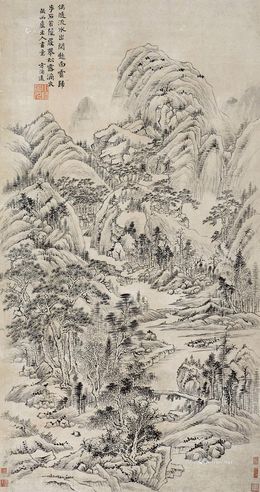 方士庶 山水