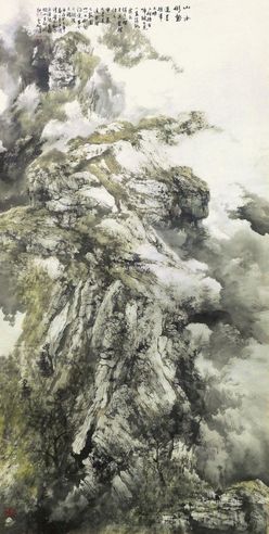 白云乡 山水形势逞墨峰