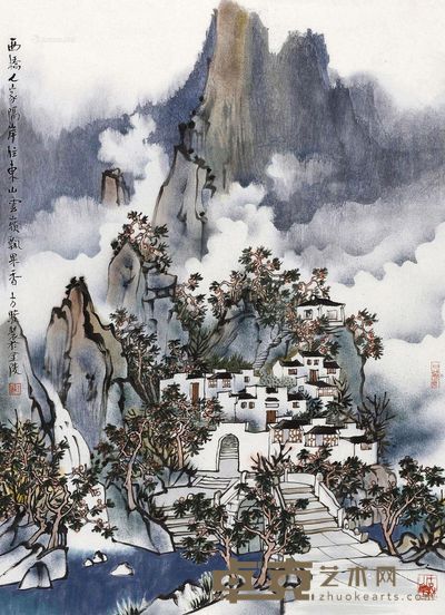 方骏 西桥人家 68×49cm