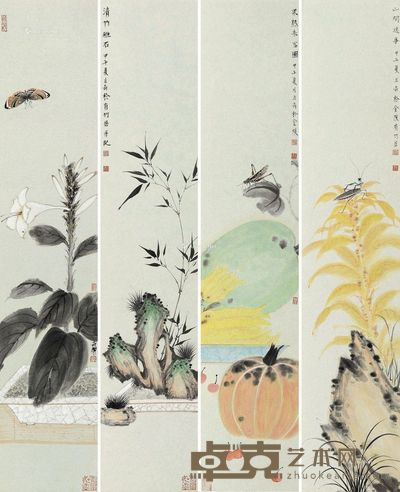 杨立奇 秋意 88×18cm×4