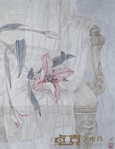 雷苗 花卉 41×32cm
