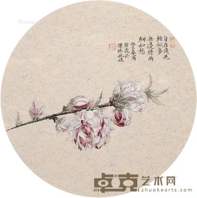 姚媛 似梦飞花 直径34cm