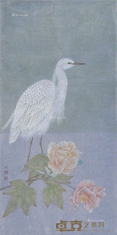 韩非 白鹭 66×33cm
