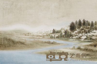 乔圆 山水 33×50cm