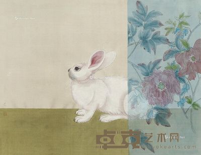 王君 兔子 47×60cm