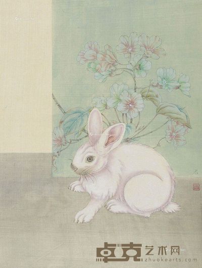 王君 兔子 48×35cm